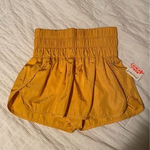 Free People Movement | The Way Home Shorts | XS | Gold | BRAND NEW W/ TAGS
